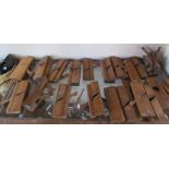 A collection of woodworking planes