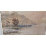 J Berkeley Hewitt Loch Lomond Watercolour Together with a watercolour by S Y Johnson and a