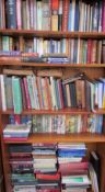 A large collection of books including political biographies, children's books,
