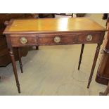 An Edwardian mahogany side table,