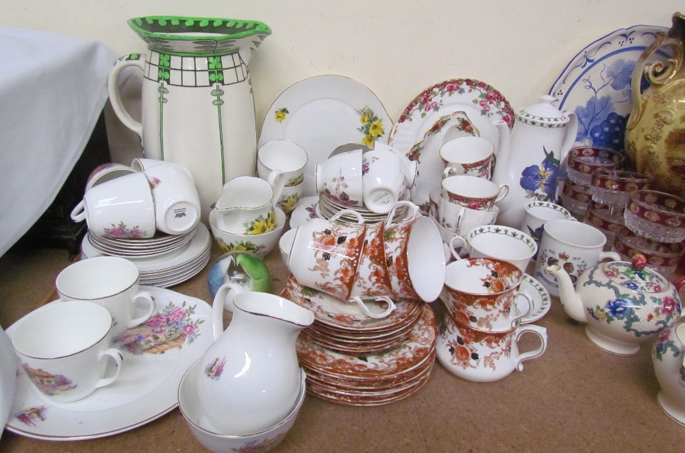 A Royal Stafford Olde English Garden part tea set together with other part tea sets, - Image 2 of 4