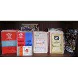 A collection of Rugby programmes: Mainly Welsh from the 1950's onwards