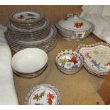 A Chinese porcelain part dinner set