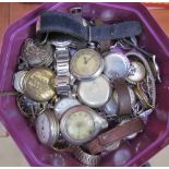 A collection of pocket watches,