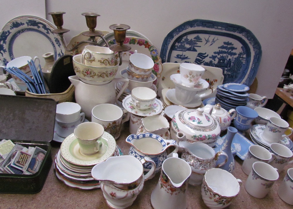 A Collection of Coalport ladies together with Nao figures, Wedgwood part tea sets, decanters, - Image 2 of 5