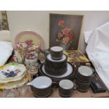 A Japanese part tea set together with a Hornsea part tea set, Hummel box etc