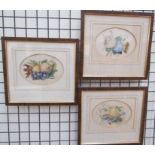 ***Unfortunately this lot has been withdrawn*** A set of three 19th century watercolours