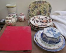 Assorted first day covers together with a Poole pottery vase, ginger jars and coves, various