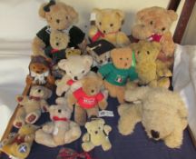 A collection of Teddy bears from Walkers, John Lewis, etc