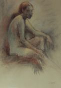 J Sheppard Nude study Watercolour Together with a collection of paintings