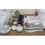 A Creigiau pottery part coffee set, together with Austrian porcelain Villeroy and Boch Jug and