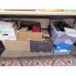 A large collection of jewellery boxes, briefcases etc