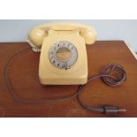A 20th century cream rotary telephone, No.745F/SPK/74/1