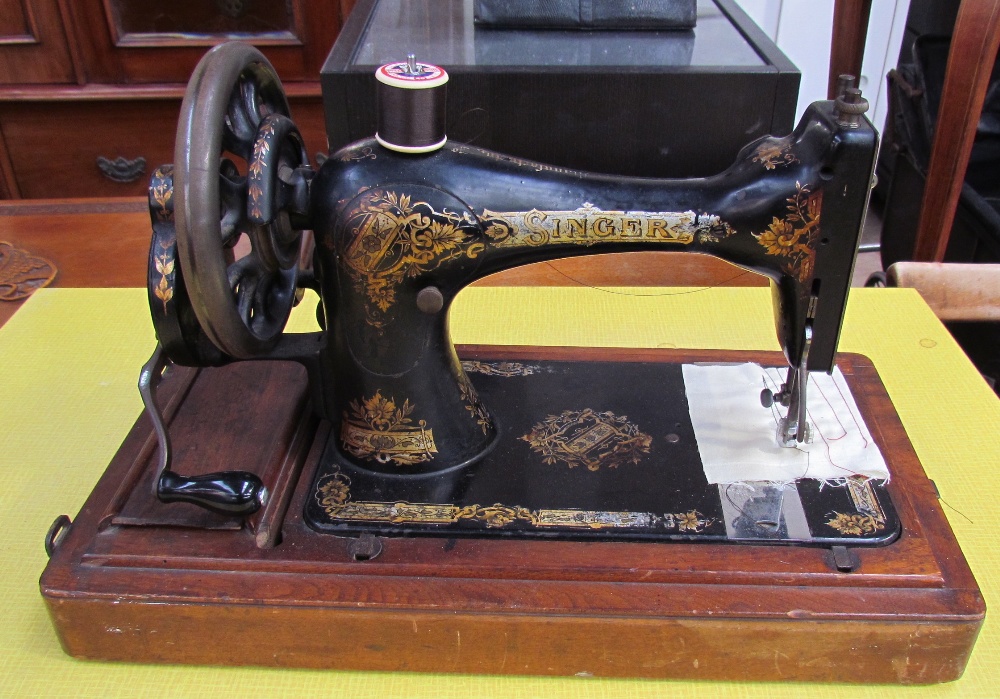 A Singer sewing machine