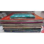 A collection of LP records including The Pirates of Penzance, Joseph and the technicolour dreamcoat,