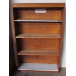 A 20th century oak bookcase with four shelves