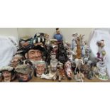 A Royal Doulton character jug Mine Host HN6468 together with other Royal Doulton character jugs,