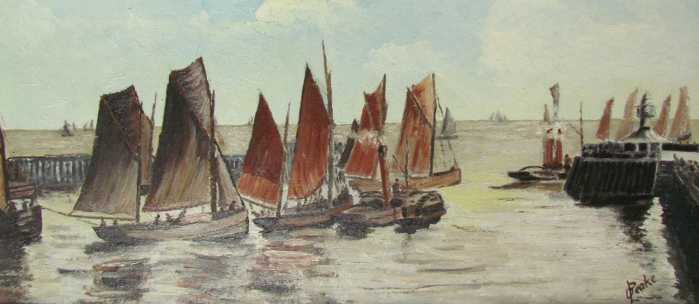 Stanley Smith Dockside Watercolour Signed Together with three other shipping related paintings - Image 4 of 4