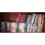 A collection of Agatha Christie novels together with other Book Club books, etc