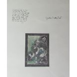 A Graham Sutherland print published by Wales Gas, together with a Linda James print of Rhondda,