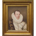 William Derby (1786 - 1847) Portrait of Philip Howard, Earl of Arundel, in large ruff Inscribed