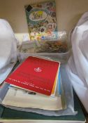 Assorted railway tickets together with stamp albums and loose stamps etc