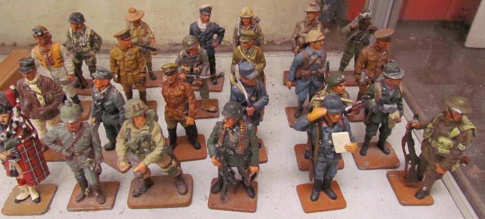 A collection of Del Prado military figures