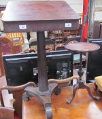 A Victorian mahogany reading table,