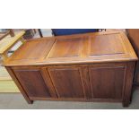 A 20th century oak coffer,