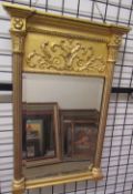 A 19th century gilt gesso wall mirror,