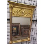 A 19th century gilt gesso wall mirror,