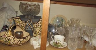 Assorted Waterford and Stuart crystal including drinking glasses, bowls,