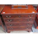 A George III style mahogany chest,