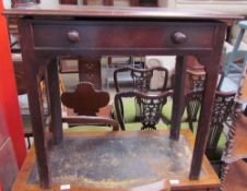 A George III mahogany lowboy,