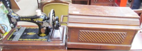 ***Unfortunately this lot has been withdrawn*** A Singer sewing machine,