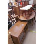 A 20th century oak gateleg dining table,