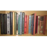 A collection of Folio Society books including The Reign of Henry VII, Homage to Catalonia,