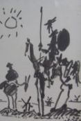 After Picasso Don Quixote A print Together with a quantity of decorative prints