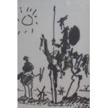 After Picasso Don Quixote A print Together with a quantity of decorative prints