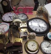 Twenty five assorted wall and mantle clocks