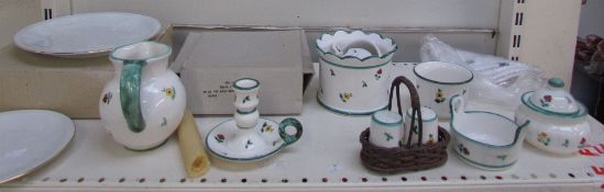 Assorted Austria pottery wares including jugs,