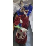 A Royal Doulton figure Elaine, HN2791 together with Christmas Morn,