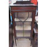 An Edwardian mahogany display cabinet,