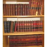 A collection of leather bound books relating to the mining industry,