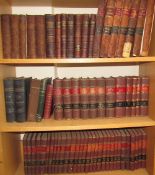 A collection of leather bound books relating to the mining industry,