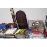 A large collection of classical records together with a Barometer, bagatelle board,