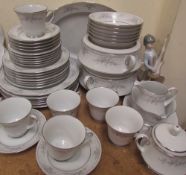 A Noritake Legendary "Sweet Leilani" part tea and dinner set