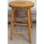 An Elm seated stool,