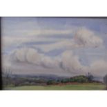 20th century British School Landscape scene Watercolour Initialled Together with a collection of
