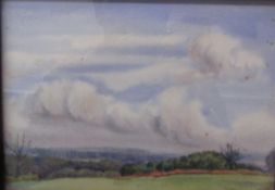 20th century British School Landscape scene Watercolour Initialled Together with a collection of